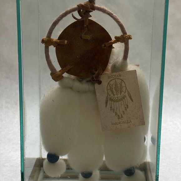 Native American Indian Mandella Hanging Dream Catcher Glass Case Gift - Picture 2 of 8